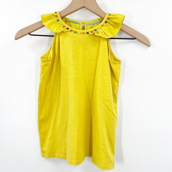 Mini Boden Yellow Ruffle Tank - Picture 1 of 7
